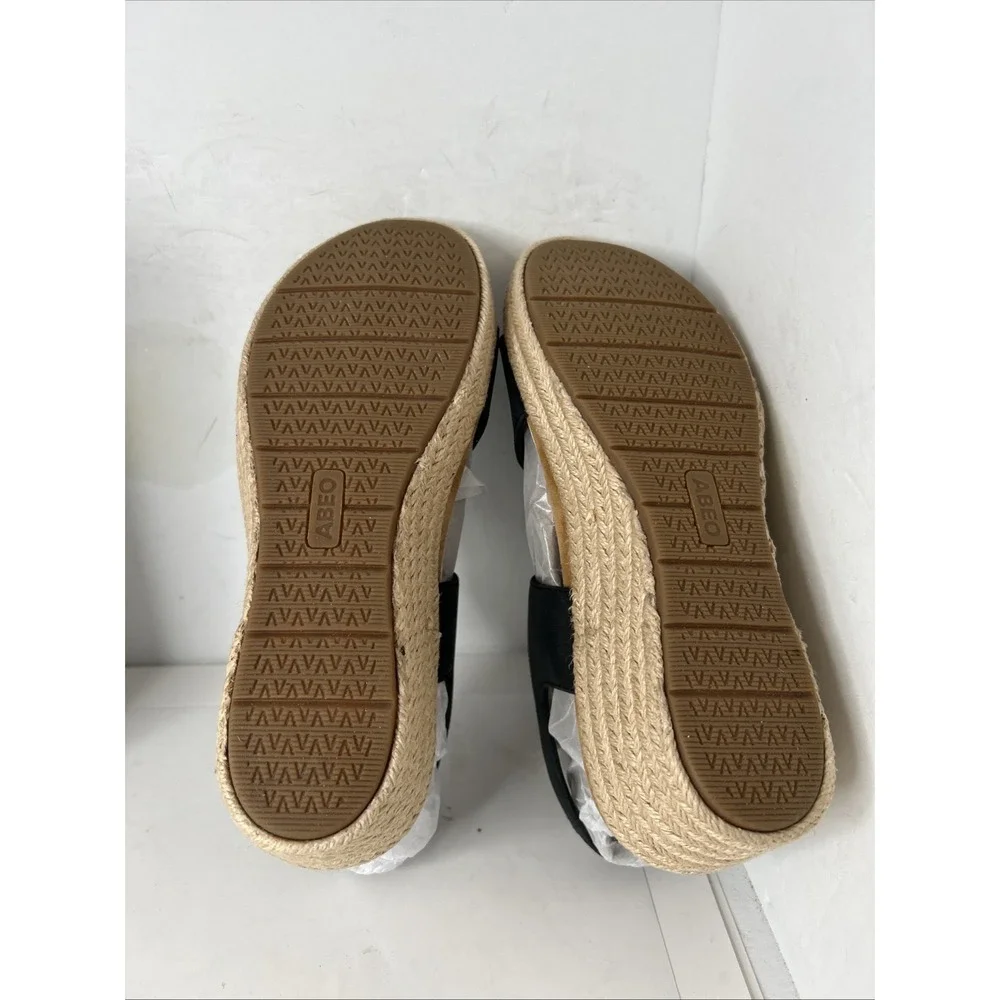 ABEO Walking Co Riviera Adjustable Sandals Black Sz 8.5 New - Picture 4 of 9